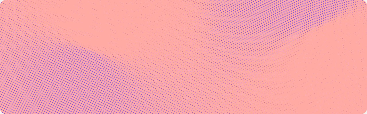 Secondary pairing: Purple dots on coral
