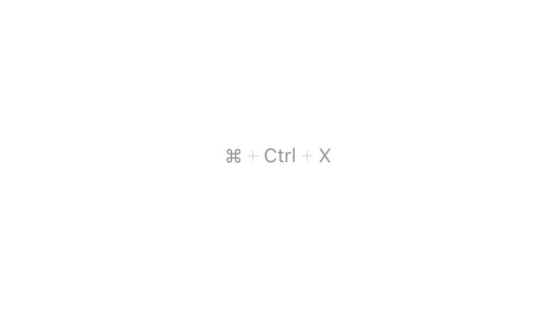 Keyboard shortcut