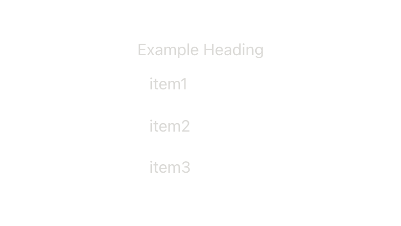 List Item Group