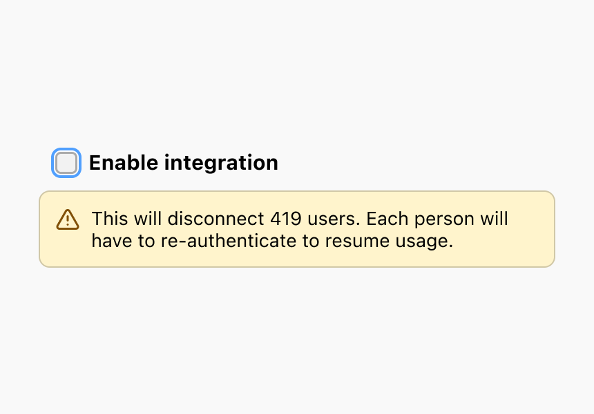 Picture shows input warning error