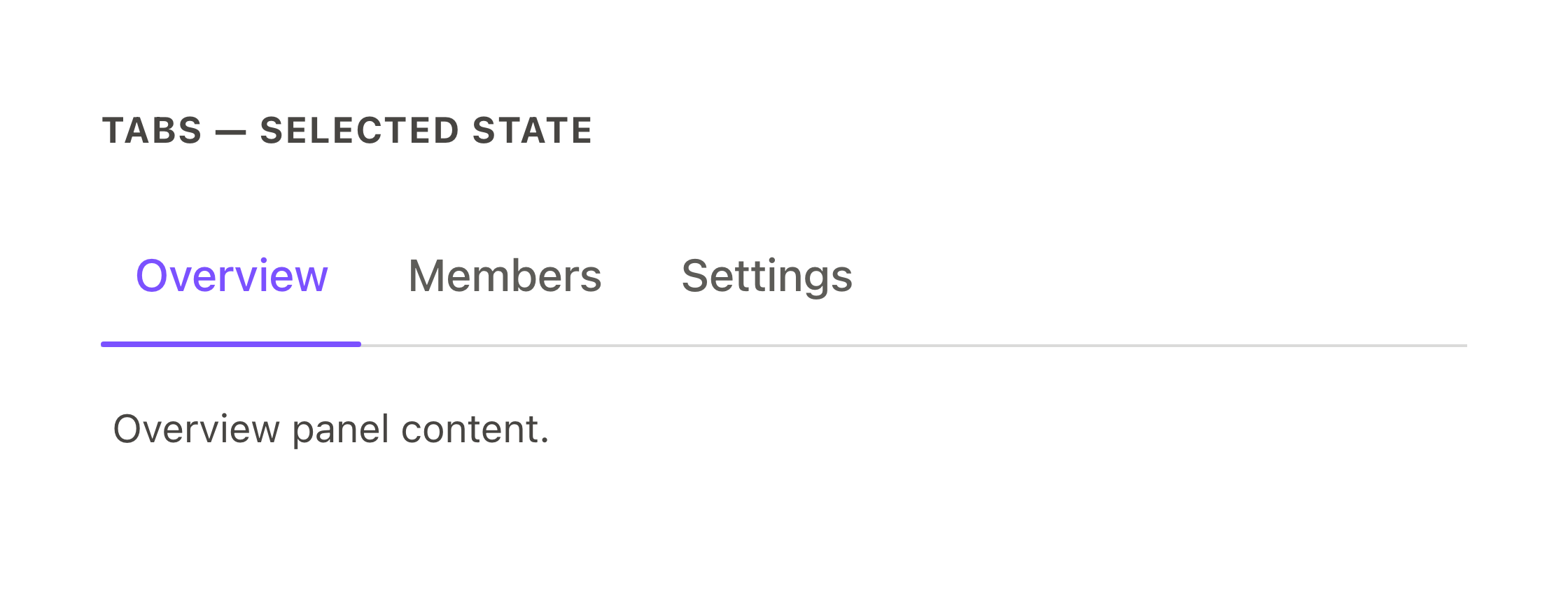 Tab group with a selected tab — after migration